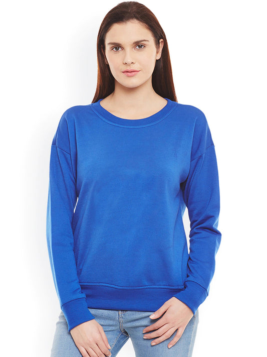 Stylish and cozy Royal Blue Fleece Sweatshirt by Belle Fille
