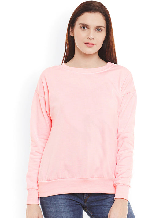 Stylish and cozy Pink Fleece Sweatshirt by Belle Fille