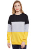 Stylish and cozy Black & Grey & Yellow Fleece Sweatshirt by Belle Fille