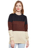 Stylish and cozy Black & Brown & Skin Fleece Sweatshirt by Belle Fille