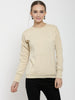 Stylish and cozy Beige Fleece Sweatshirt by Belle Fille