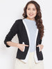 Stylish and cozy Black & White Fleece Coat by Belle Fille