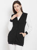 Stylish and cozy Black & White Fleece Sweatshirt by Belle Fille