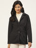 Stylish and cozy Black Nylon Coat by Belle Fille