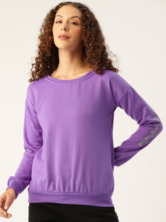 Stylish and cozy Violet Fleece Sweatshirt by Belle Fille