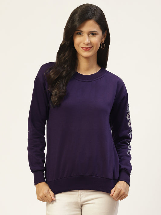 Stylish and cozy Purple Fleece Sweatshirt by Belle Fille