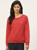 Stylish and cozy Red Fleece Sweatshirt by Belle Fille