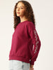 Stylish and cozy Maroon Fleece Sweatshirt by Belle Fille