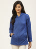 Stylish and cozy Royal Blue Fleece Jacket by Belle Fille