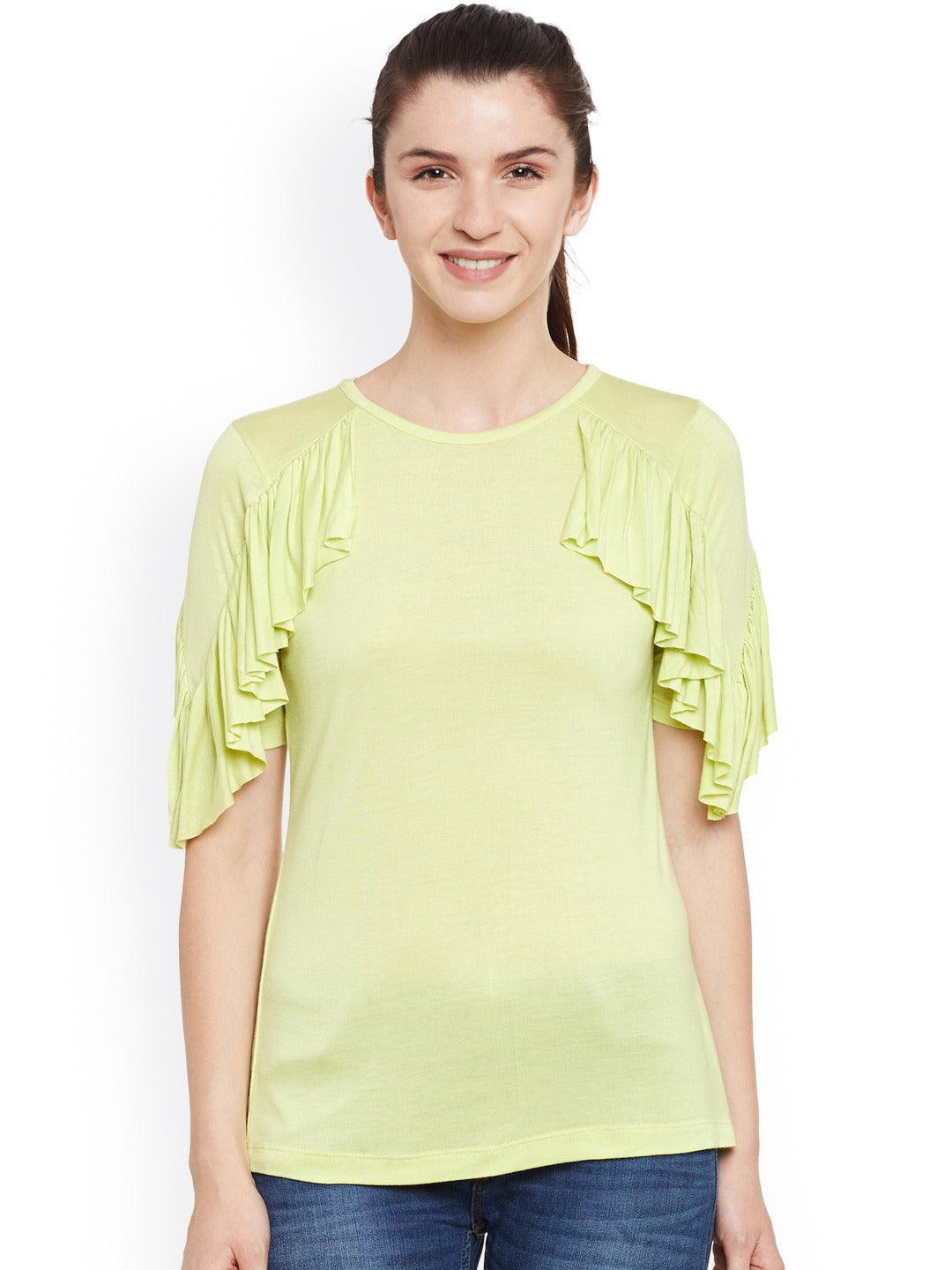 Lime Green Cotton Top