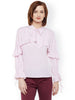 Pink Polyester Crepe Top