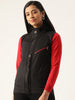 Stylish and cozy Black & Red Fleece Jacket by Belle Fille