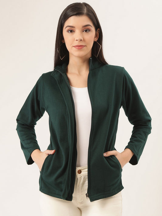 Stylish and cozy Teal Fleece Jacket by Belle Fille